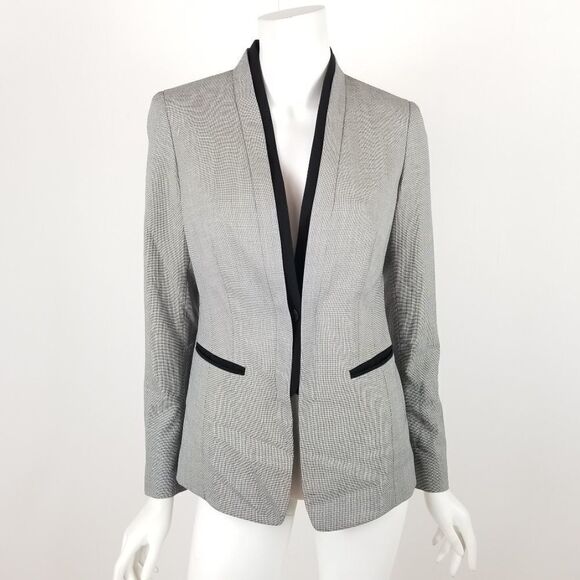 Lafayette 148 Gray Modern Career Blazer Jacket 2 - Picture 1 of 6